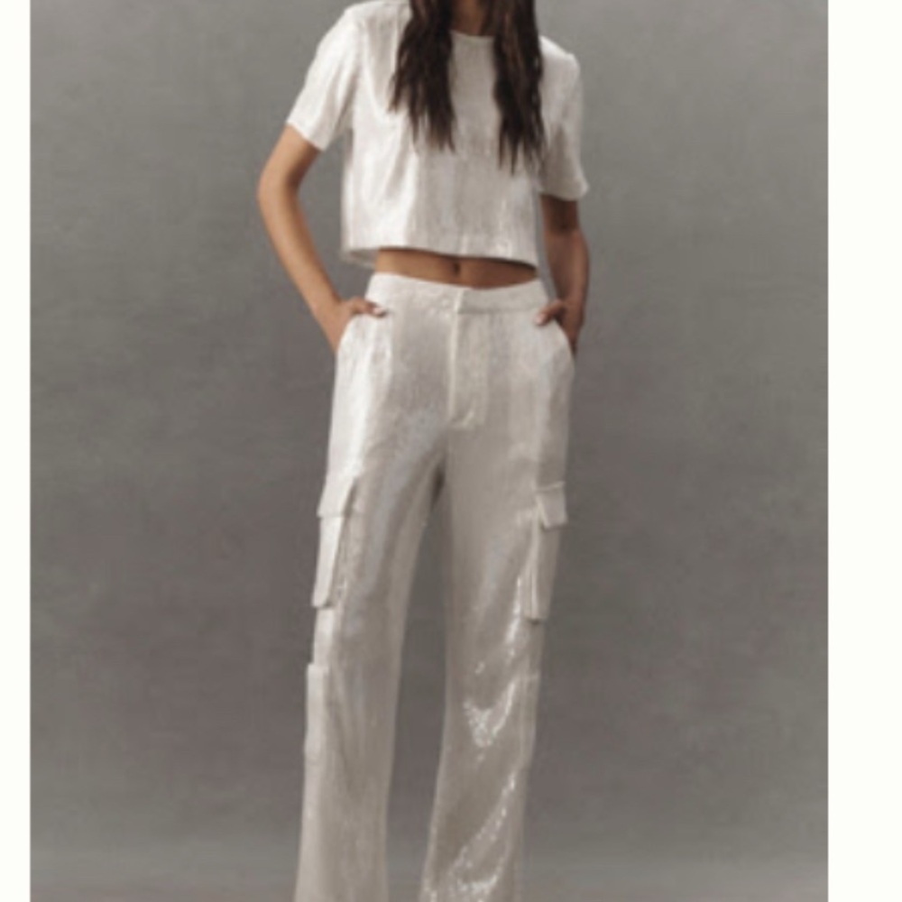 Endless Rose White Sequin Jumpsuit